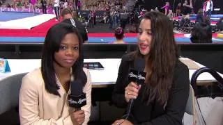 Gabby Douglas & Aly Raisman - Interview - 2013 Nastia Liukin Cup