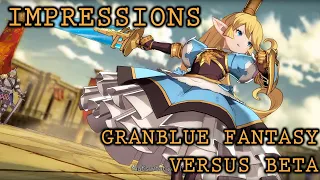 Granblue Fantasy Versus Beta Impressions (Gaming Résumé)