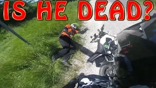 Terrible Motovlogger Crash Motorcycle Crash its just a prank bro