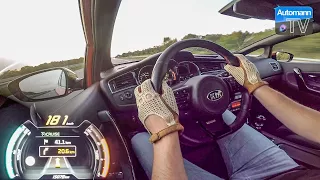 2017 KIA cee'd GT (204hp) - 0-200 km/h acceleration (60FPS)