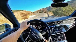 2021 Audi RS6 Avant POV Canyon Drive (3D Audio)(ASMR)