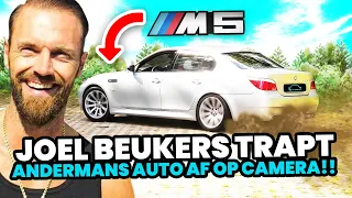 Joel Beukers trapt andermans auto af op camera!!