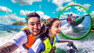 DEIXEI MINHA IRMÃZINHA DIRIGIR O JETSKI !! *ela me surpreendeu*