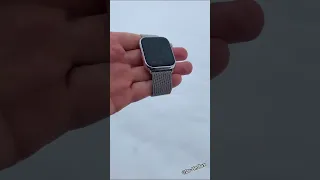 Apple Watch Series 8 in Mountain ❄️🌨️☃️🧗‍♂️#shorts #short #viral #trending #tech #apple #video #yt