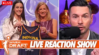 Caitlin Clark Selected Number 1 Overall in the Historic 2024 WNBA Draft | JJ Reacts LIVE