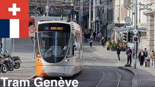 🇨🇭 🇫🇷 Tram Genève | Crossing the Swiss French border by tram | International trams | Switzerland