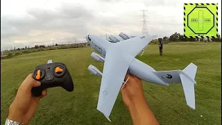 Avion C-17 de R/C para aprender a volar  Review en español |DRONEPEDIA