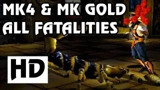 Mortal Kombat 4 Arcade and MK Gold - Fatality Demonstration (60 FPS)