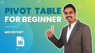 Create MIS Report using Pivot Table (Beginner)