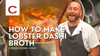 How to make Lobster Dashi Broth | Chef Lee Chizmar