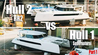 BATTLE of the CATAMARANS: Major Differences Between RUBY ROSE 2 & Hull #1 (PART 1)