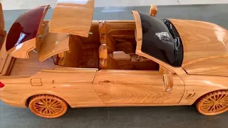 Wood Carving - BMW 420i Convertibles - Woodworking Art #2022 #new
