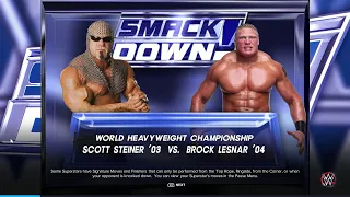 "WWE 2K23: Scott Steiner vs. Brock Lesnar - Battle of Powerhouses!"