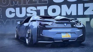 2018 BMW i8 Roadster Customization in Need for Speed Unbound on PS5