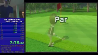*Former World Record* Wii Sports Resort Golf 18 Holes Speedrun in 12:16
