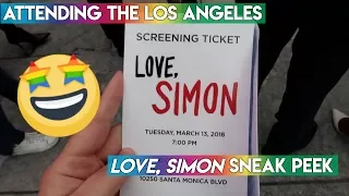 ATTENDING THE LOVE, SIMON SNEAK PEEK WITH THE CAST!