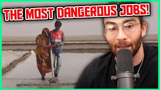 5 Of The Most Dangerous Jobs In The World | Hasanabi Reacts to Business Insider