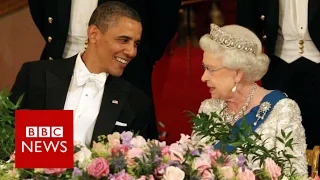 65 years, 1 Queen and 12 US presidents - BBC News