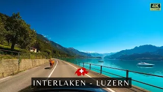 4K Interlaken - Lucerne Scenic Drive #switzerland