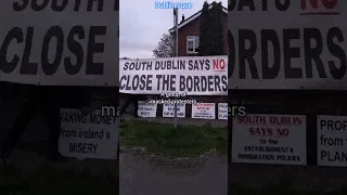 Masked protesters gathered at Minister Roderic O'Gorman's house #dublinesque #dublin #fyoupage