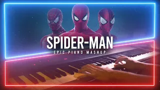 Spider-Man Trio Theme Epic Piano Mashup/Medley [MCU Live Action Spider-Verse] (Piano Cover)