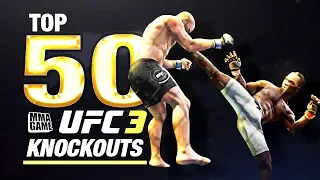 EA SPORTS UFC 3 - TOP 50 UFC 3 KNOCKOUTS - Community KO Video ep. 13