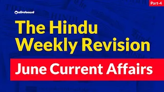 June Current Affairs 2020 | The Hindu Weekly Revision | SBI PO 2020 | SBI Clerk 2020 | Part 4