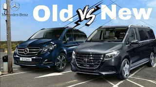 The All New 2025 Mercedes V-Class vs Old Merceds V-Class, New vs Old - Side-by-Side Comparison!