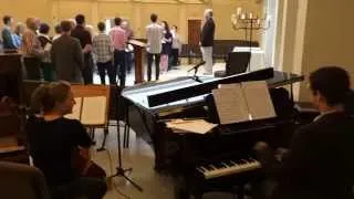 Pianist John Ahern pranks wedding rehearsal with Star Wars