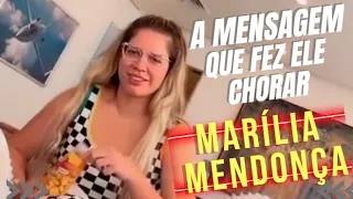 MURILO RUFF DESCOBRE MENSAGEM DE MARÍLIA MENDONÇA E EMOCIONA