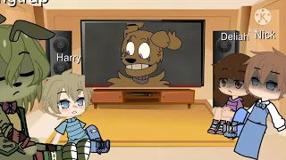 Springtrap and Deliah Crew Reacts || Short || no intro or outro|| Famdomtale