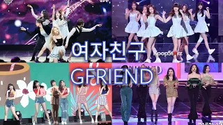 Gfriend falling on the stage compilation