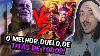 (O MELHOR DUELO!) REAGINDO ao Vingadores VS. Thanos | Duelo de Titãs | REACT | NaiReact