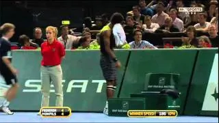 Hardest best forehand ever hit 116mph/186kmh gael monfils