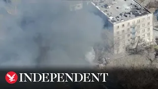 Ukraine: Drone footage shows destruction to the city of Mariupol