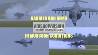 HARRIER JUMP JET DEMOS IN MONSOON - RAF COSFORD (airshowvision)