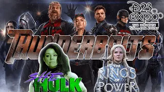 🔴 D23 Recap - Thunderbolts Lineup Announced, The Rings of Power & She-Hulk Aftershows