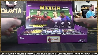 2021/22 Topps UEFA Champions League Merlin Chrome Soccer Hobby 3 Box Break #2