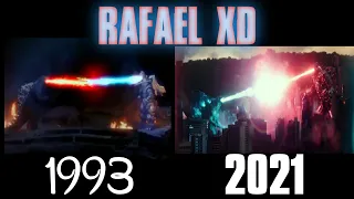 Godzilla Vs MechaGodzilla atomic breath 1993 vs 2021