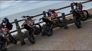 ktm exc 250 2016 taking on 120 Miles green lanes from chard to sea town to hells lane