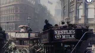 【Colourised】Old London Street Scenes (1903)【AI Restoration】