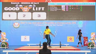 2019 EGAT Interational Weightlifting 49 kg A