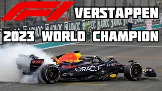 MAX VERSTAPPEN IS THE 2023 FORMULA ONE WORLD CHAMPION