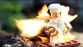 Как горит Лего конструктор Широ Сжег Lego и Китайский конструктор Lego on Fire