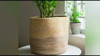 Jute Basket || How to make Jute making craft