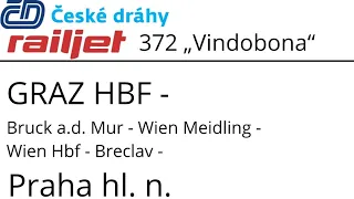 ÖBB Ansage 📢| RailJet 372 nach Praha|