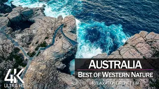 【4K】🇦🇺 3 HOUR DRONE FILM: «The Beauty of Western Australia» 🔥🔥🔥 Ultra HD 🎵 Piano Relaxation