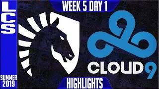 TL vs C9 Highlights | LCS Summer 2019 Week 5 Day 1 | Team Liquid vs Cloud9