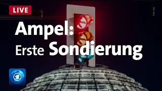 Start der Ampel-Sondierungen: Erstes Dreier-Gespräch von SPD, Grüne und FDP  | Livestream