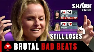 FATIMA MOREIRA DE MELO has the LOUDEST MOUTH ♠️ Best of Shark Cage ♠️ PokerStars